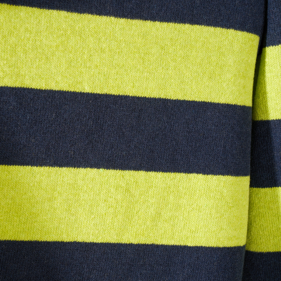 Maglia a righe blu e lime