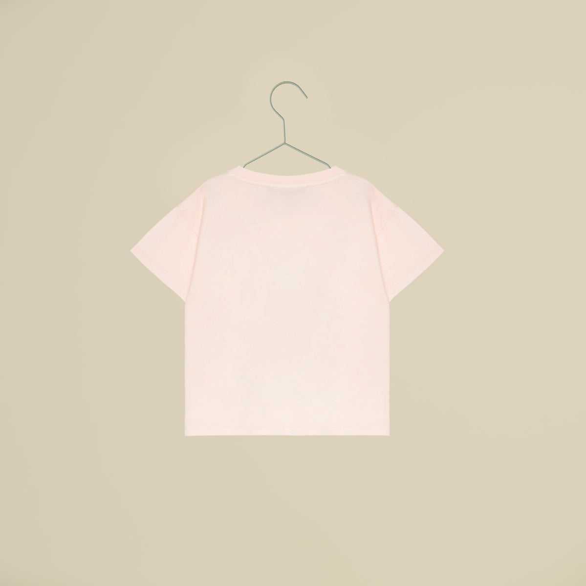T-shirt light rose a maniche corte con scritta Pop Corn