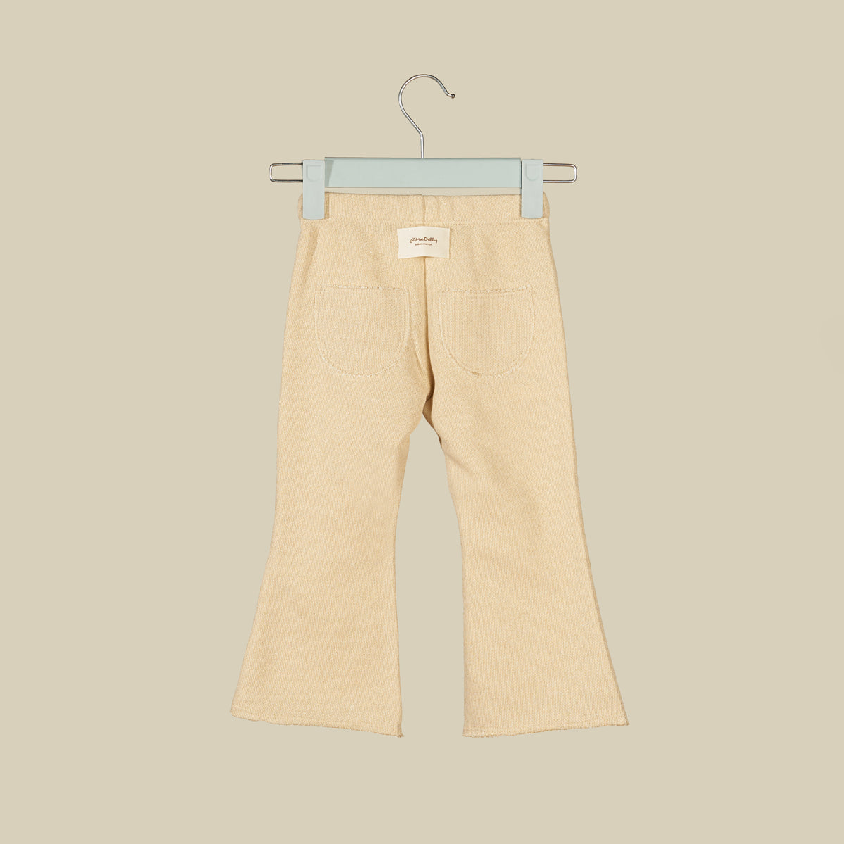 Pantalone svasato color oro