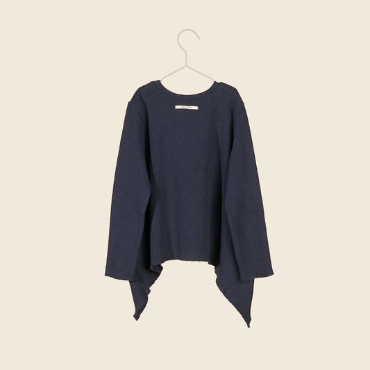 Maglia in caldo cotone blu navy