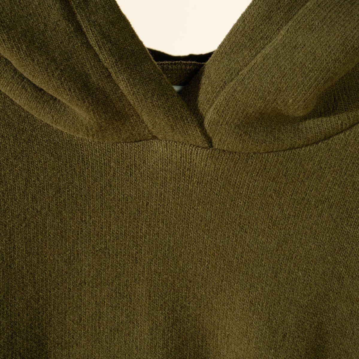Felpa in caldo cotone verde militare