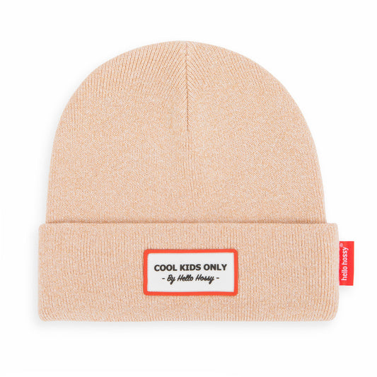 Cappellino in cotone Cool Kids color rosa nude