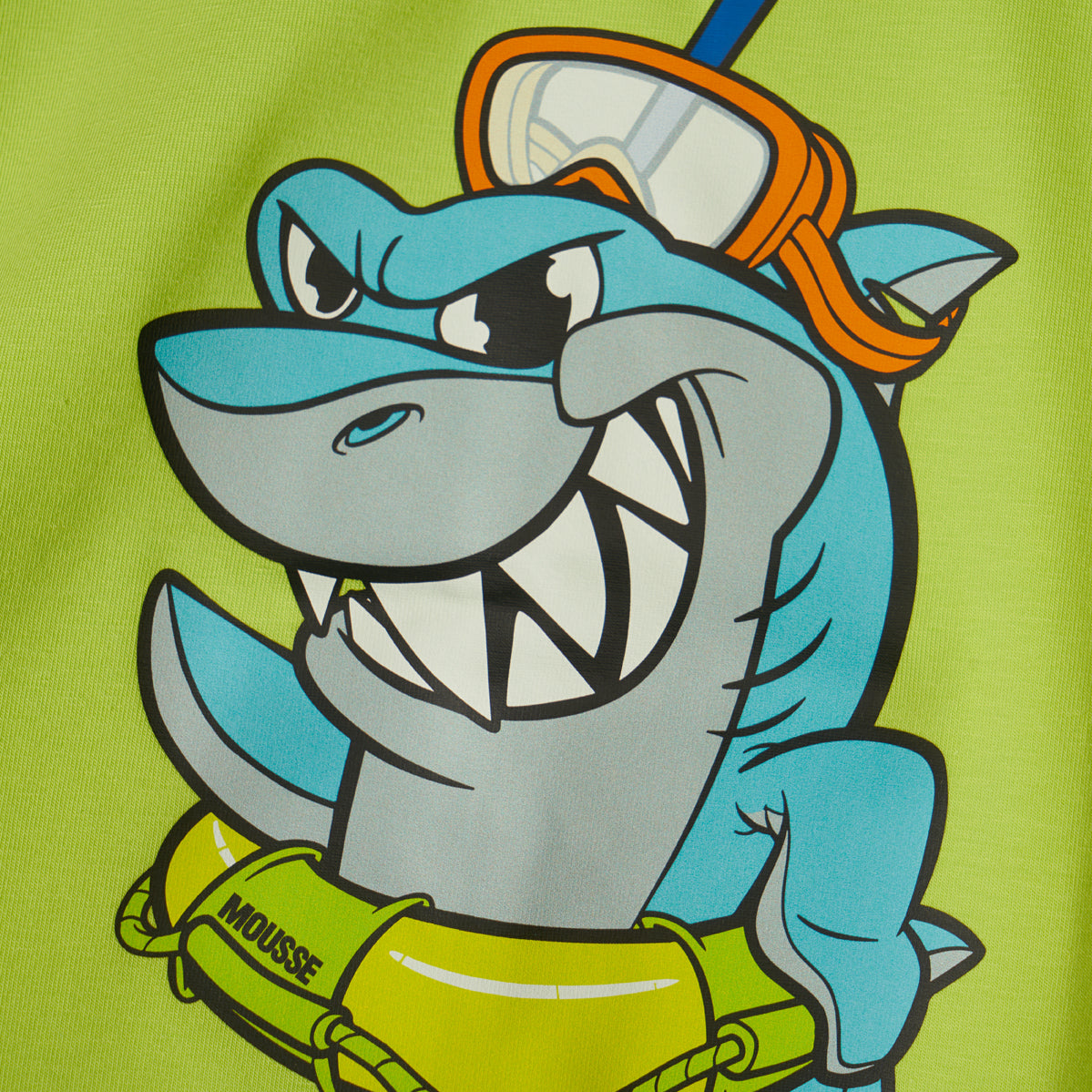 T-shirt verde mela Shark