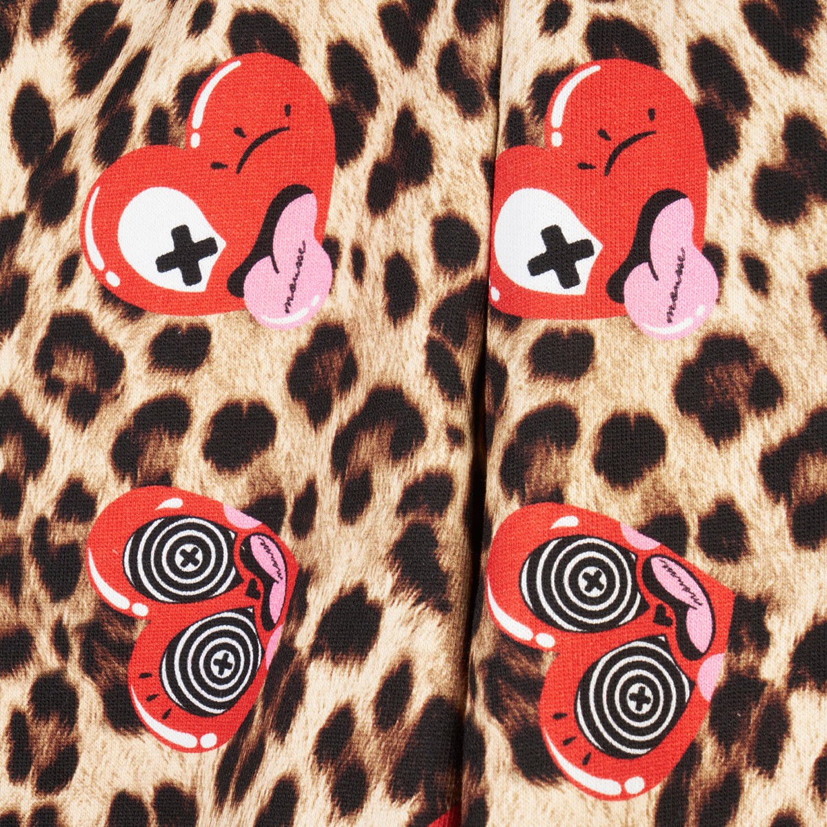 Pantalone a palazzo con stampa Leopard
