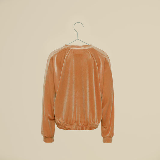 Felpa girocollo dorata