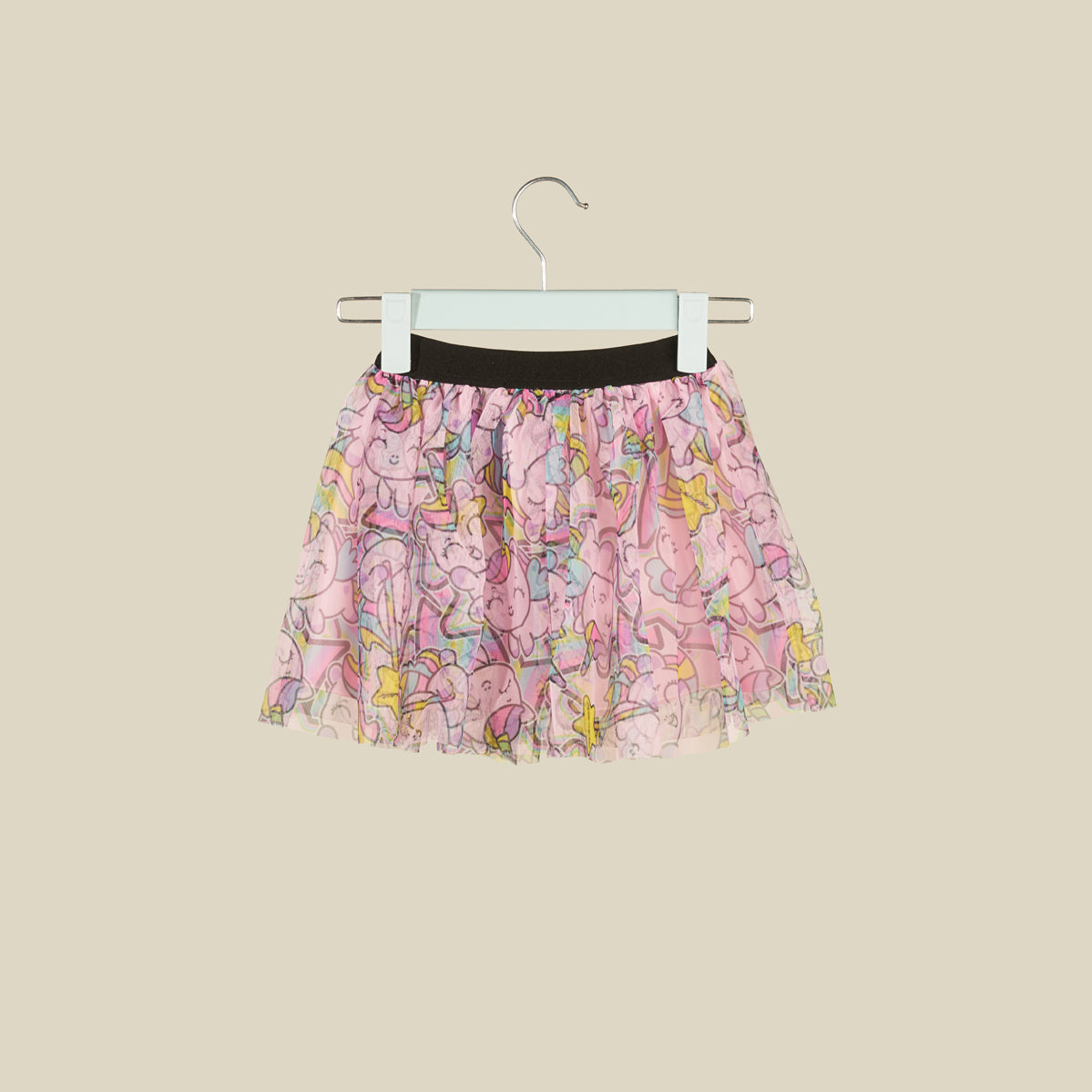 Gonna in tulle trasparente rosa Unicorni
