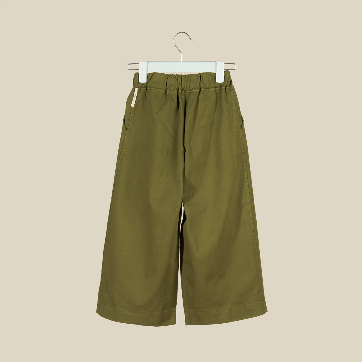 Pantagonna verde militare in cotone pesante
