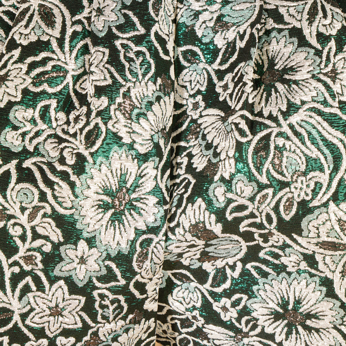 Gonna pantalone in damascato verde