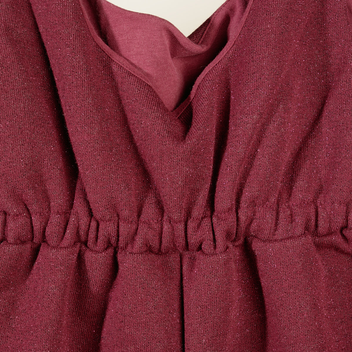 Tuta lunga senza maniche in felpa lurex