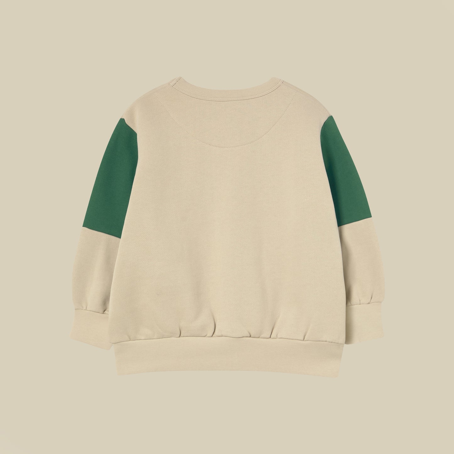 Felpa color block verde