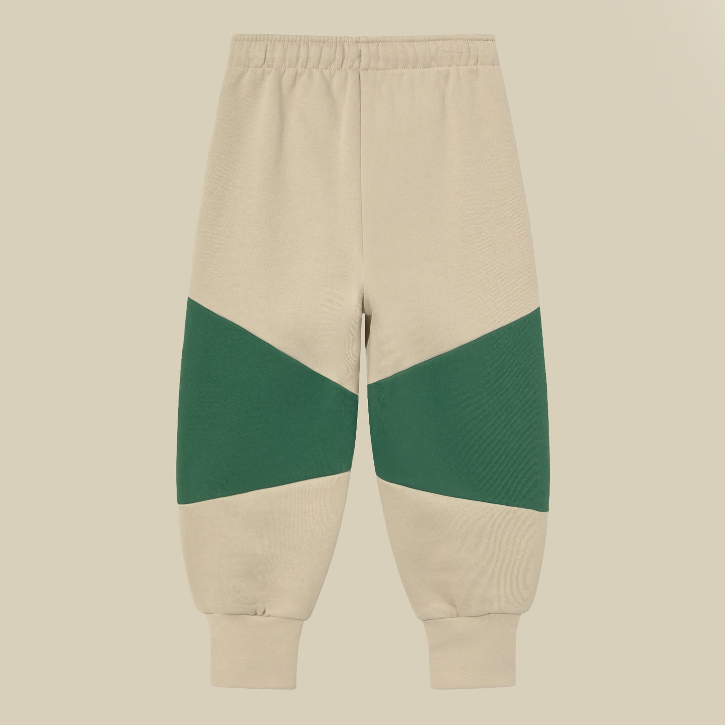 Pantalone della tuta color block verde