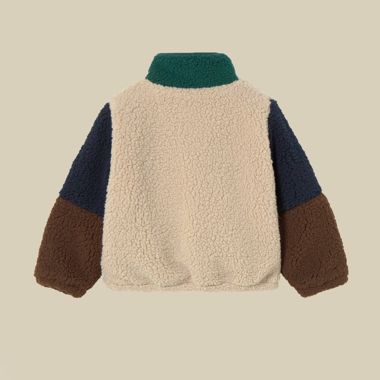 Bomber teddy verde e blu