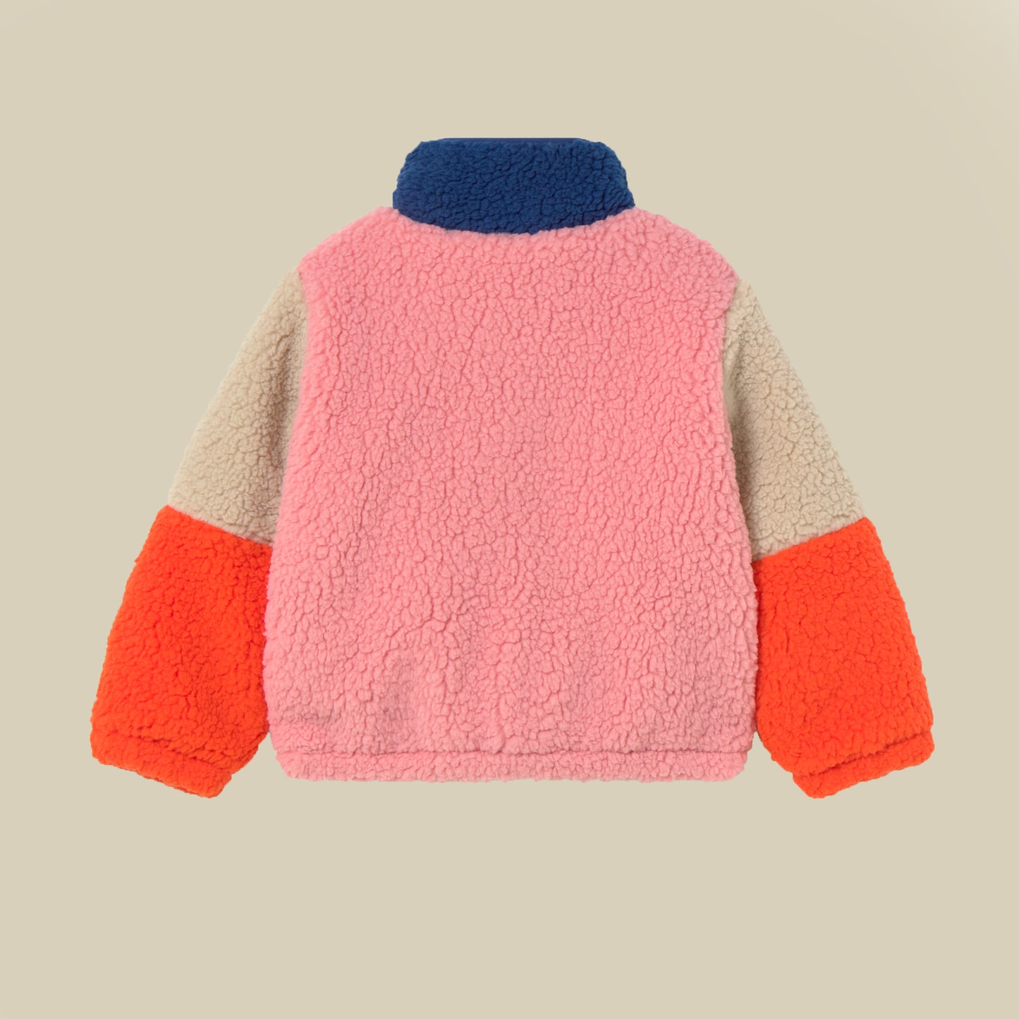 Bomber teddy rosa e blu