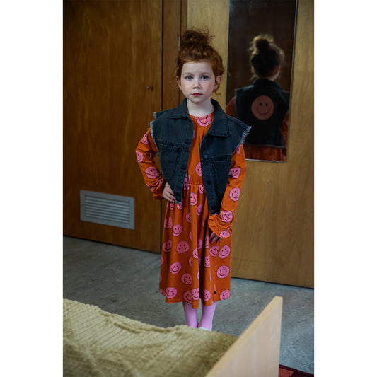 Vestito a maniche lunghe con fantasia Stars