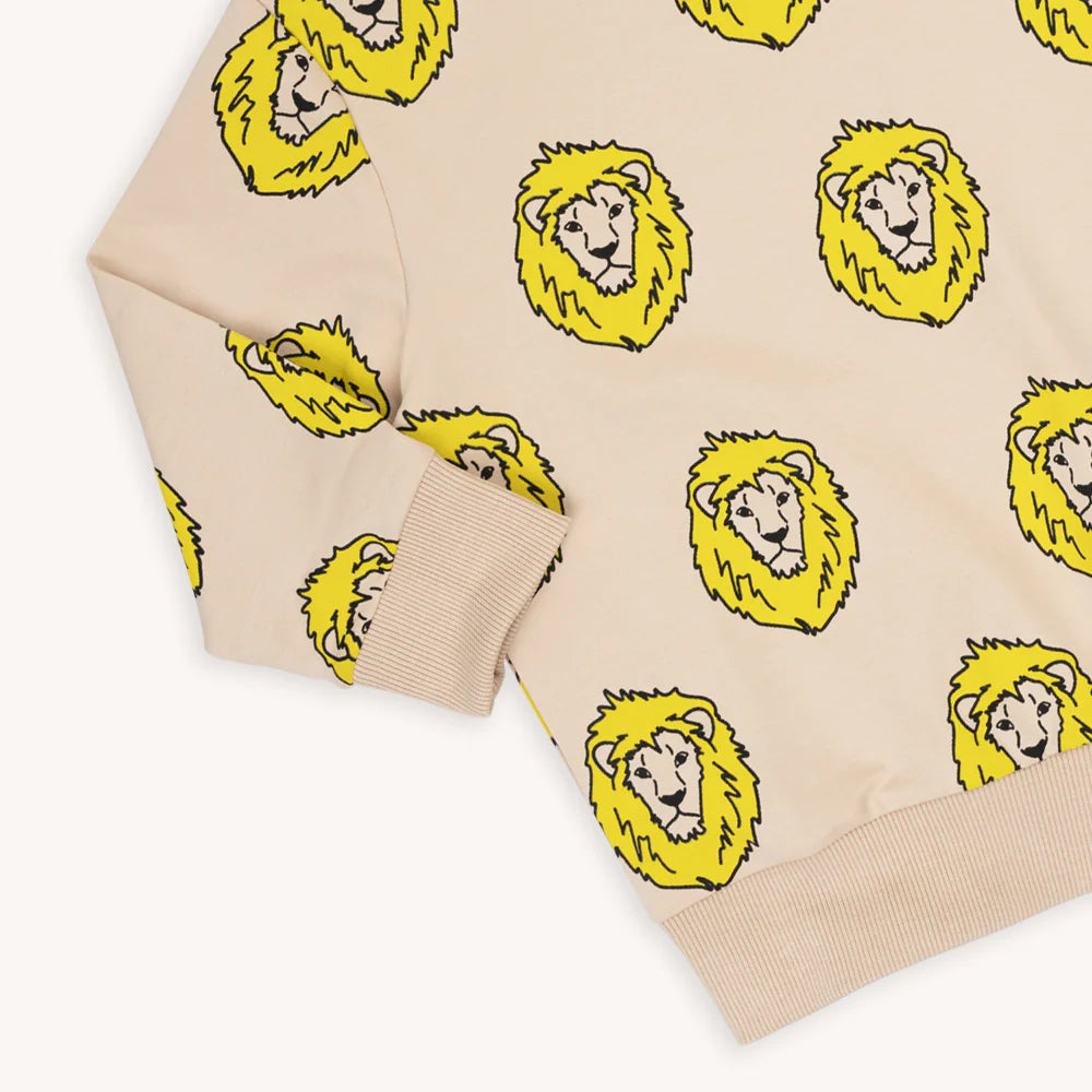 Felpa girocollo con stampa Lion