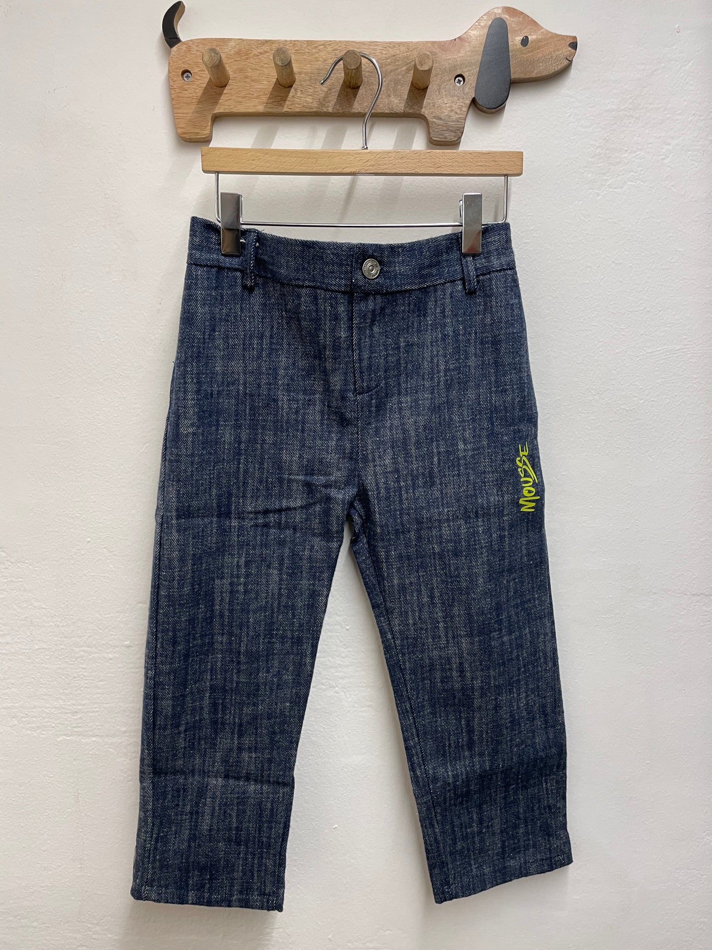 Pantalone color denim cargo