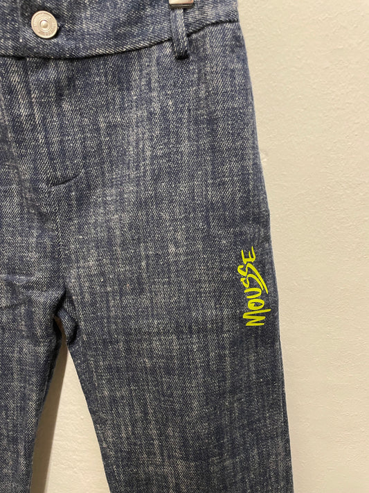 Pantalone color denim cargo