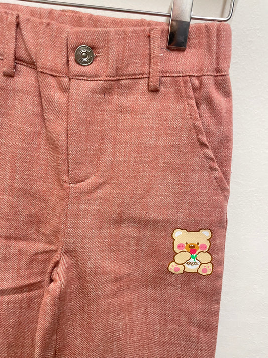 Pantalone rosa con orsetto