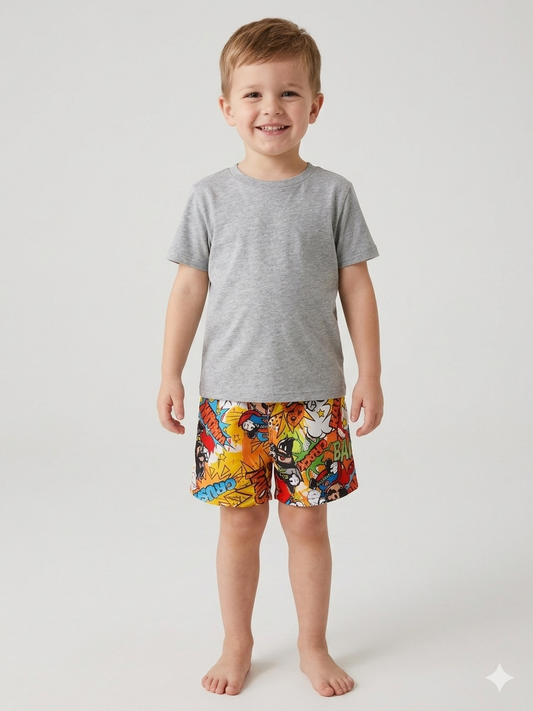 Costume boxer con Mario e Batman