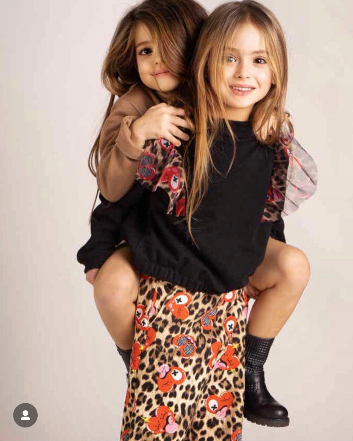 Pantalone a palazzo con stampa Leopard