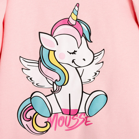 Felpa con maniche a sbuffo Unicorn