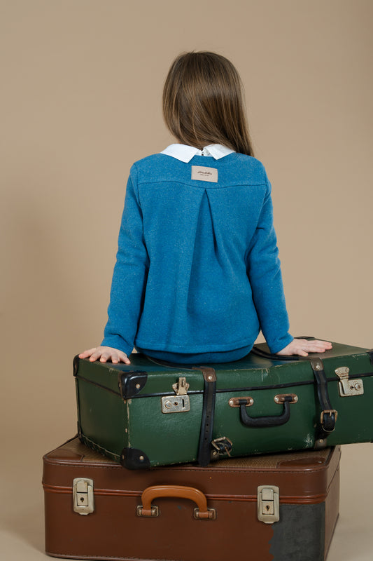 Maglia in caldo cotone color granata