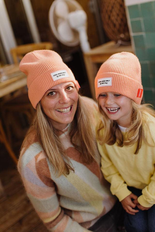 Cappellino in lana Cool Kids color albicocca