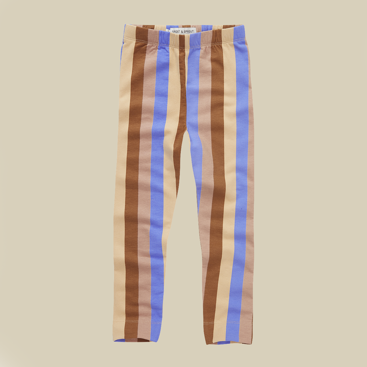 Leggings a righe multicolor