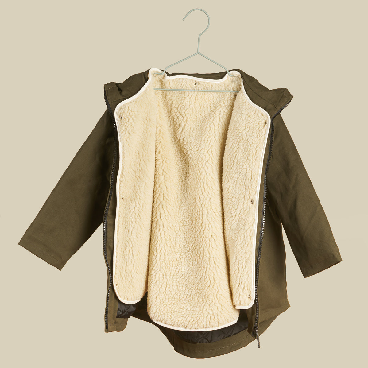 Parka imbottito verde militare "Bam"