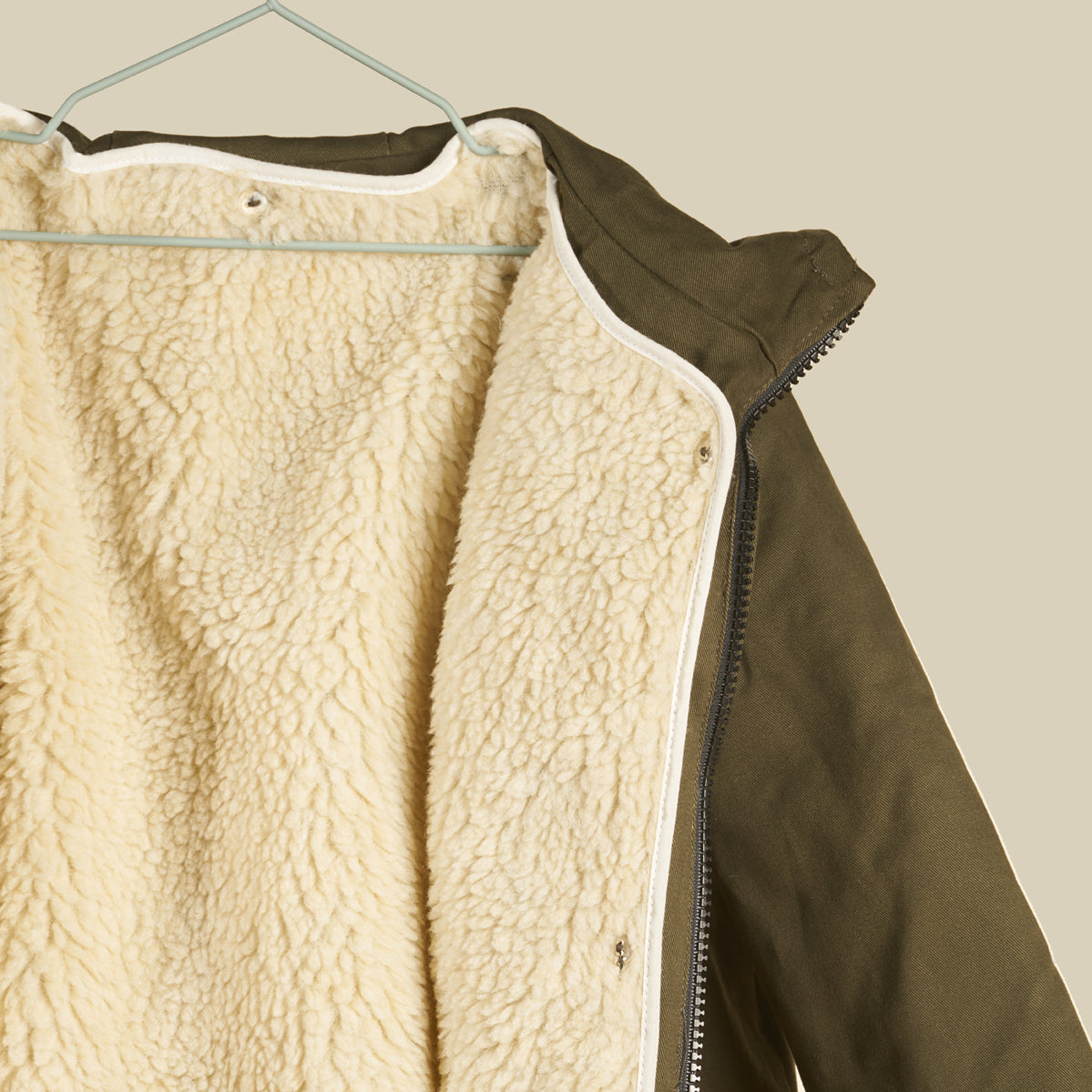 Parka imbottito verde militare "Bam"