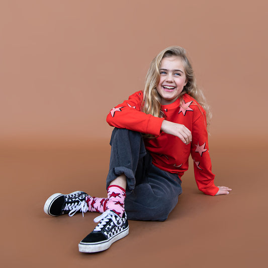 Felpa girocollo fantasia Star