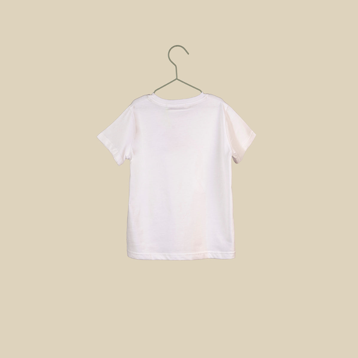 T-shirt bianca maniche corte "Shark Bite"
