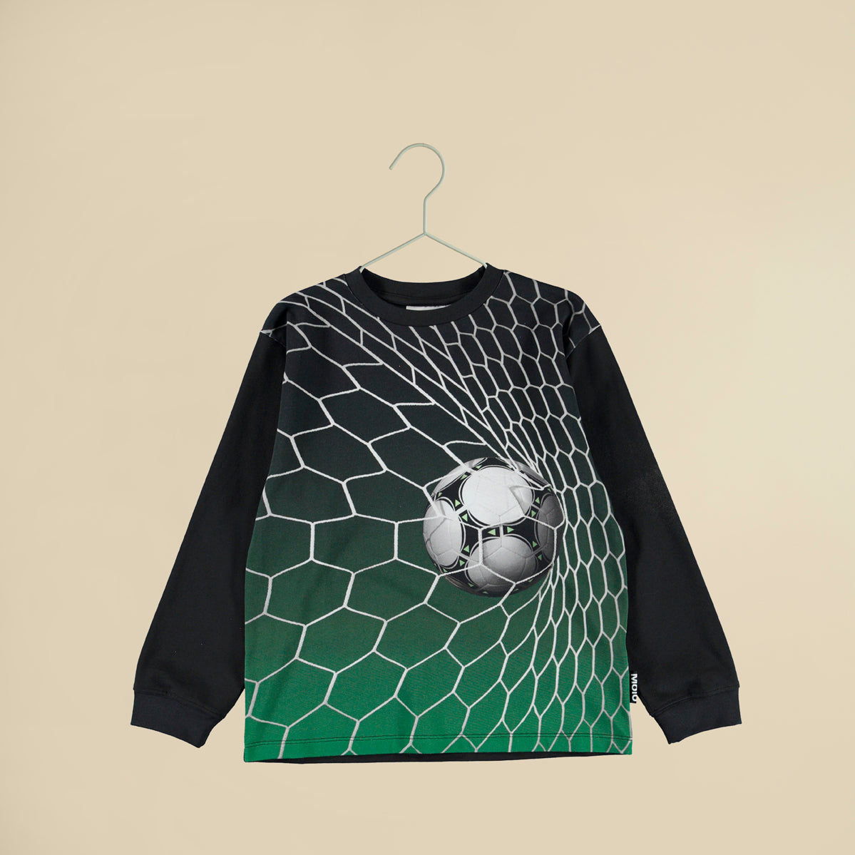 Maglietta nera maniche lunghe Goal