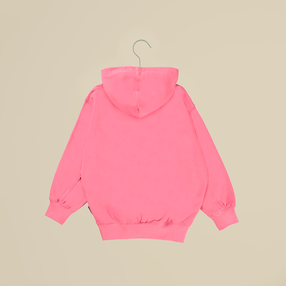 Felpa unisex rosa bubblegum con cappuccio