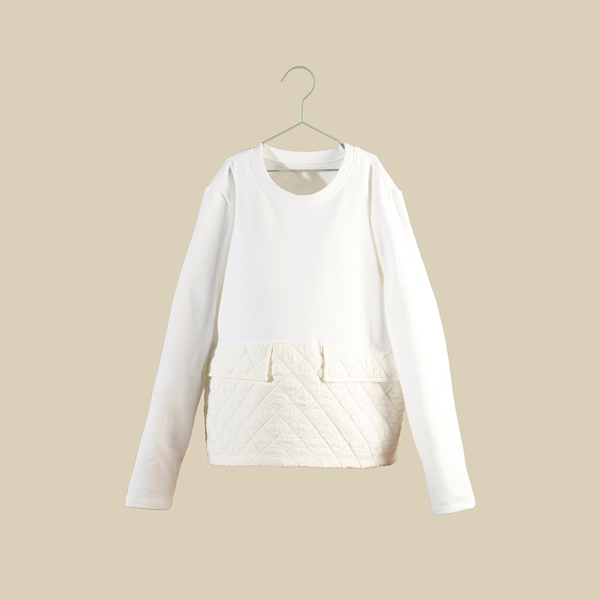 Maglia trapuntata bianca