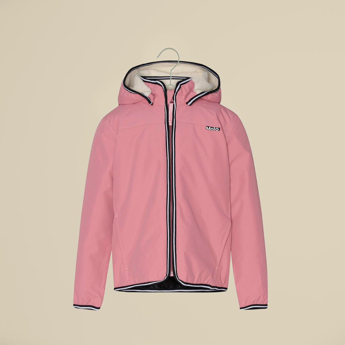 Piumino imbottito velvet rose con cappuccio