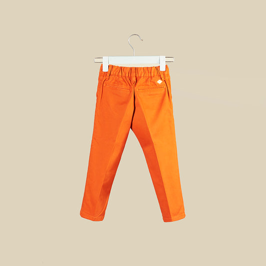 Pantalone color coccio, in gabardine