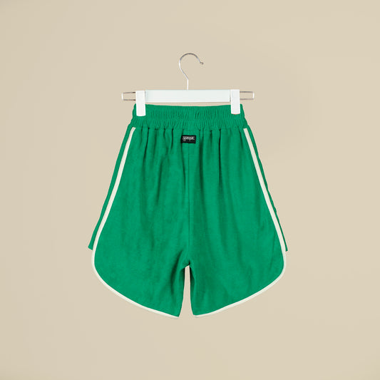 Shorts verdi in spugna