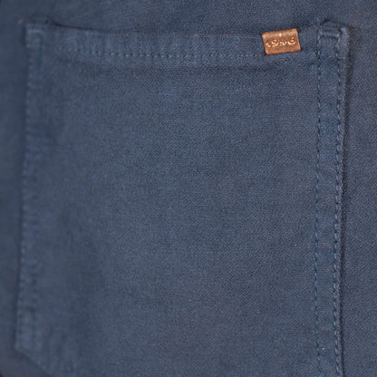 Pantalone classico blu in fustagno