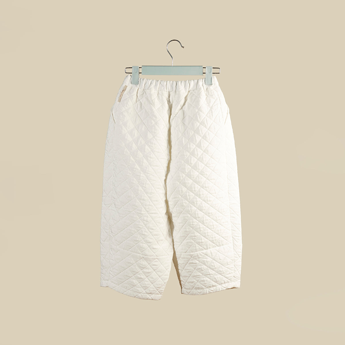 Pantalone trapuntato bianco