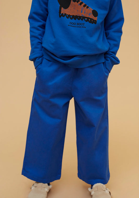 Pantalone palazzo blu elettrico