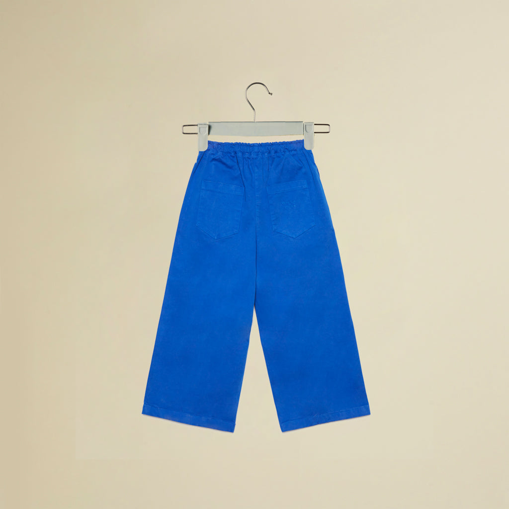 Pantalone palazzo blu elettrico