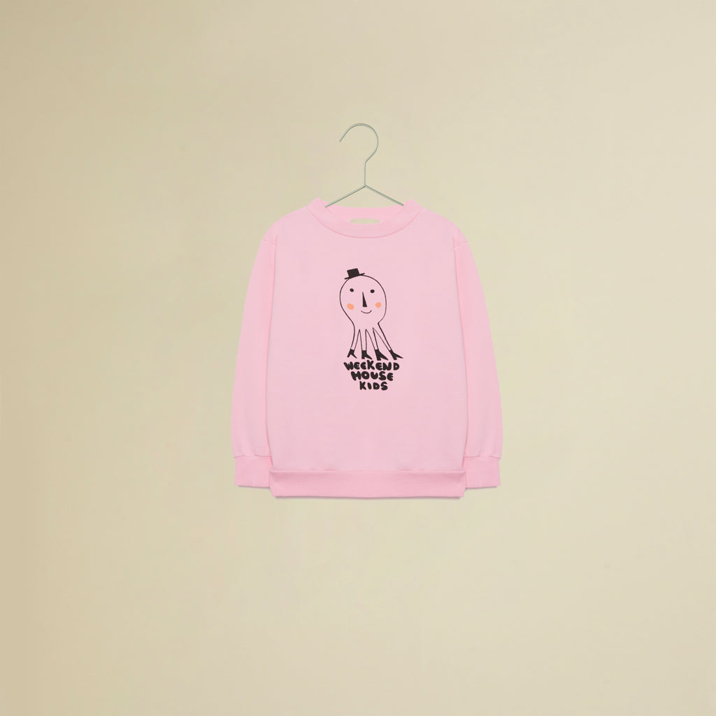 Felpa rosa con polpo