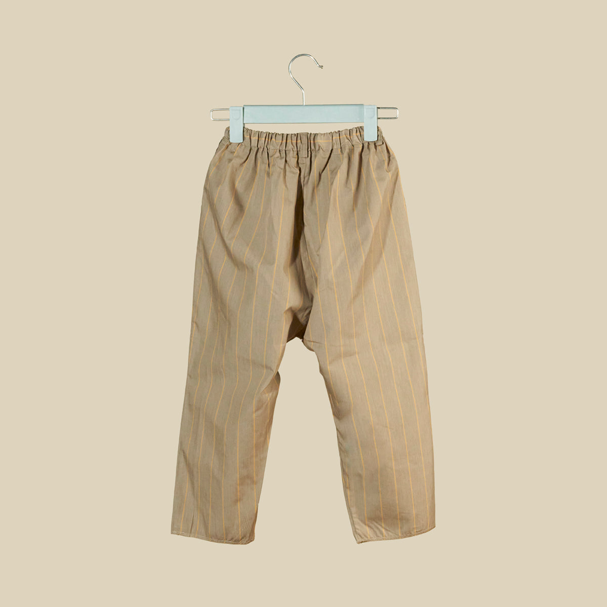 Pantalone unisex baggy in cotone gessato