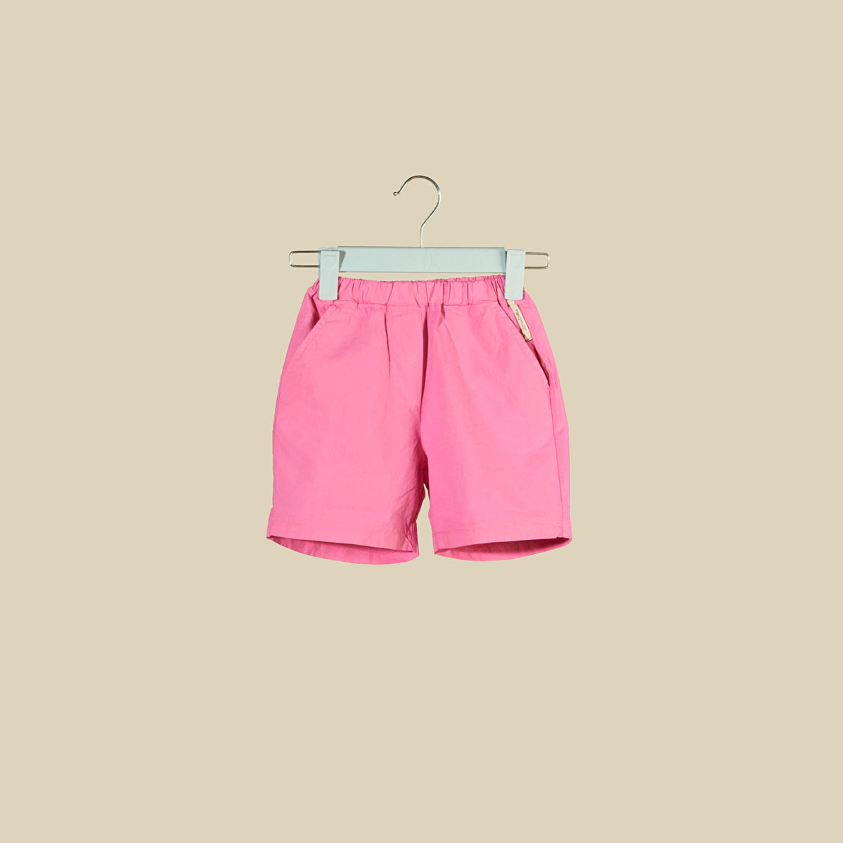 Shorts in cotone croccante rosa big bubble