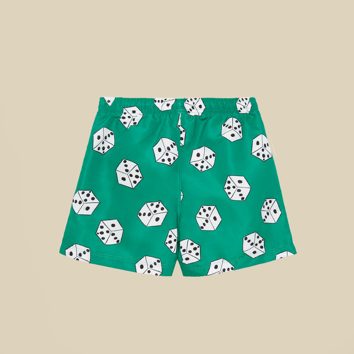 Costume boxer verde con dadi