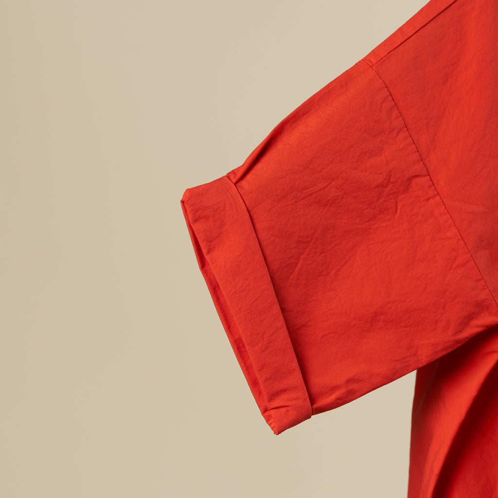 Blusa maniche corte arancio