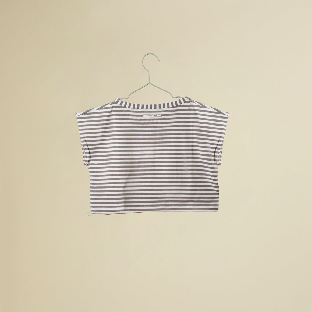 T-shirt crop a righe