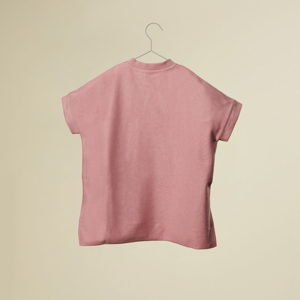Mini abito rosa con taschine