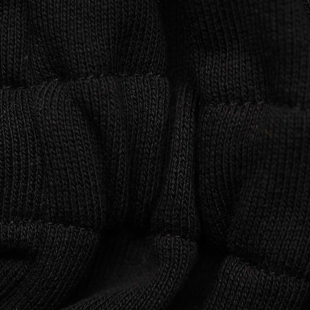 Cardigan nero felpato